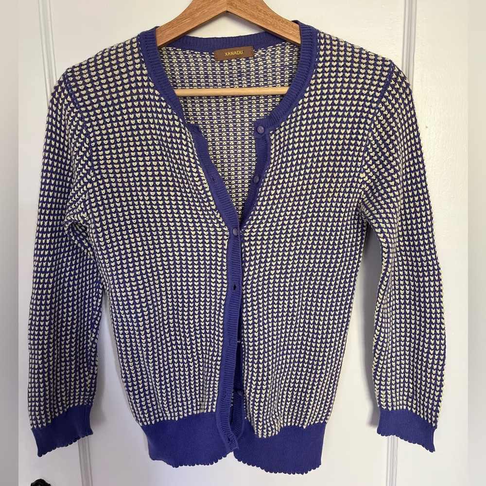XANADU crochet knit korean brand button up cardigan